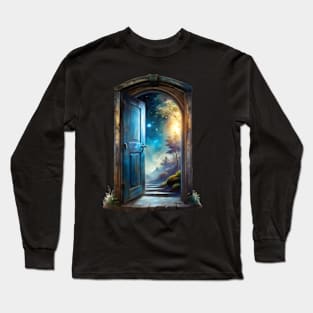 A slightly open door to a fairy-tale world Long Sleeve T-Shirt